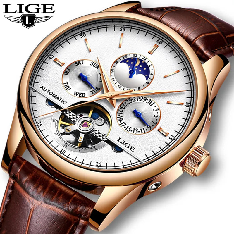 LIGE Mens  Automatic Watch