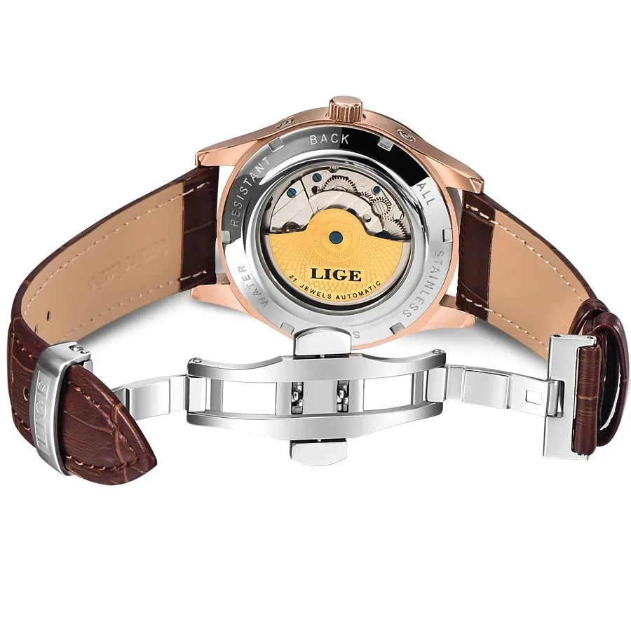 LIGE Mens  Automatic Watch