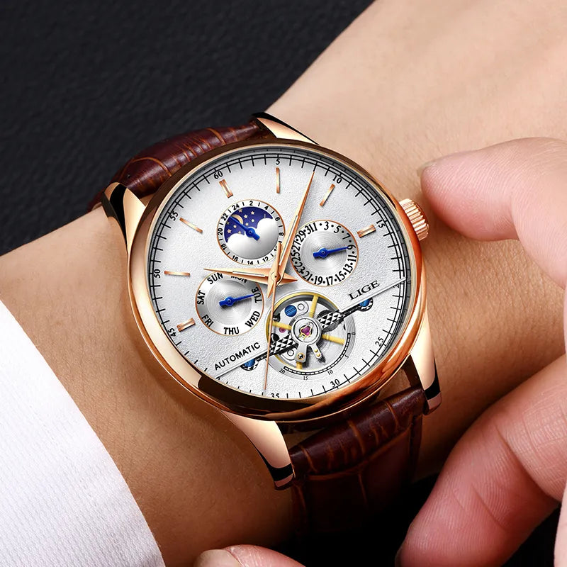 LIGE Mens  Automatic Watch